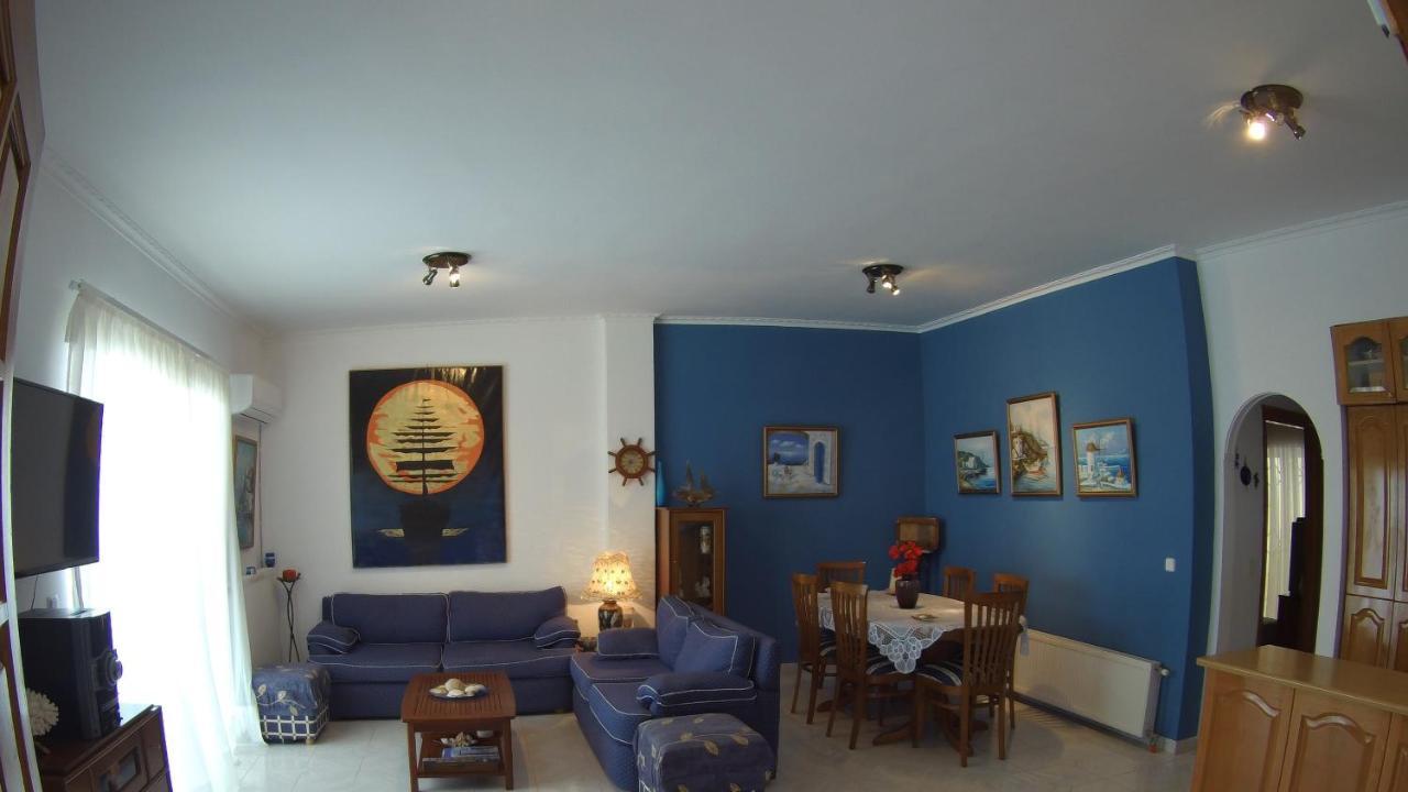 סוניו Blue & White Maisonette Over The Sea Near Sounio מראה חיצוני תמונה